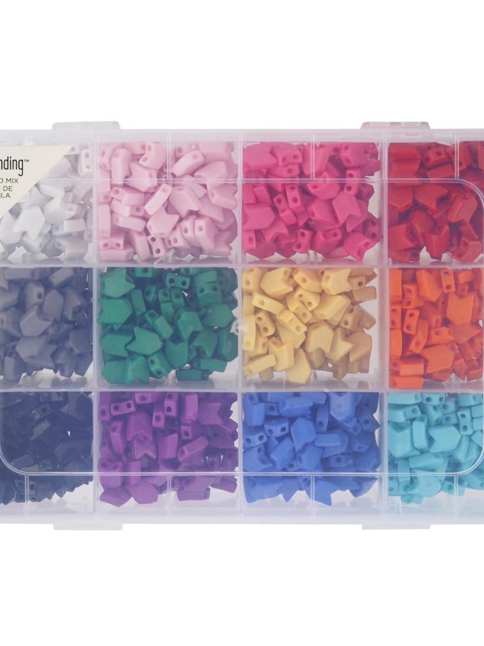 Arrow Tila Bead Mix 11mm Rainbow Craft Jewelry Beads by Bead Landing